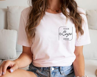 Benutzerdefiniertes Logo-Design, Firmenlogo, Teamlogo, personalisiertes Logo-T-Shirt, Ihr Logo hier, Ihr Text hier, Erstellen Sie Ihr Grafiklogo, Text hinzufügen