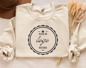 Custom Logo Sweatshirt, Personalized Company Logo Hoodie, Business Logo Pocket Outfit, Sports Team Logo Clothing, Custom Your Text Apparel