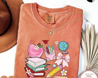 Comfort Colors® Custom Teacher Shirt, Custom Teacher Shirt, Teacher Gifts, Teacher Appreciation, Back to School, Last Day of School, Gift
