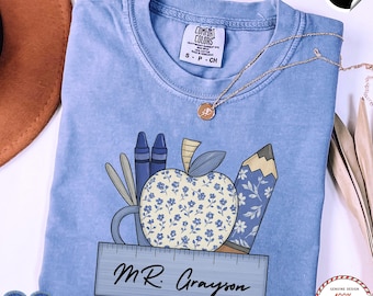 Comfort Colors® Custom Teacher Shirt, Custom Teacher Shirt, Teacher Gifts, Teacher Appreciation, Back to School, Last Day of School, Gift