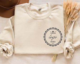 Custom Logo Sweatshirt, Personalized Company Logo Hoodie, Business Logo Pocket Outfit, Sports Team Logo Clothing, Custom Your Text Apparel