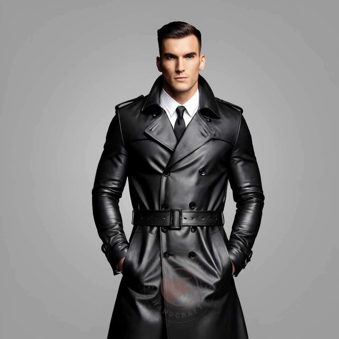 Handmade Sheep Leather Trench Coat: Custom Fit Winter Overcoat - Etsy