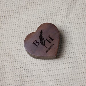 Personalized Heart Ring Box – Romantic Keepsake for Valentine&#39;s Day or Wedding Proposal