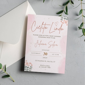 Cielito Lindo Baby Shower Invitation Canva Template - Editable Design | Mexican Talavera Papel Picado Fiesta Themed Digital Invite | Evite