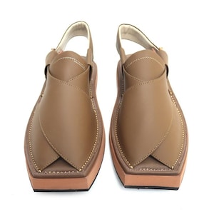 Caramel Suede Sandals - Premium Leather Handmade Sandals  – Men’s Peshawari Chappal| Ethnic Pakistani Shoes