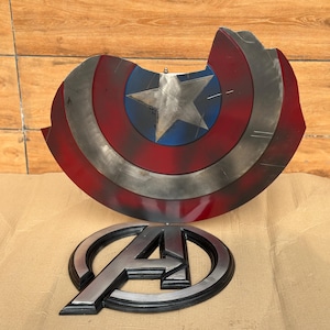 Beschädigung Captain America Schild |Steve rogers schild Avanger Endgame Captain America Schild | Bestes Geschenk Halloween