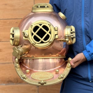 Vintage Nautical Diving Helmet | Maritime Decor | Scuba Diver&#39;s Helmet Replica | Best Gift