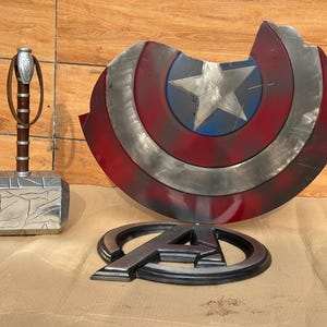 Schaden Captain America Schild | Schaden Thorshammer | Rächer Eng Spiel | Schild und Hammer | Bestes Geschenk Halloween