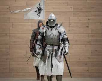 Hand-Forged Medieval Knight Full Armor Suit – Cosplay LARP Costume