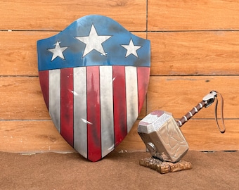 Damage Avenger Shield and Thor Hammer Set | Aluminum Replica