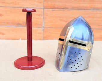 Crusader Knight Helmet | Medieval Templar Steel Helmet