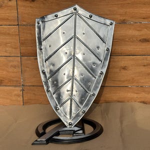 Medieval Knight Pointed Shield | Battle Knight Heater Shield | Medieval Templar Shield | Best Gift Halloween