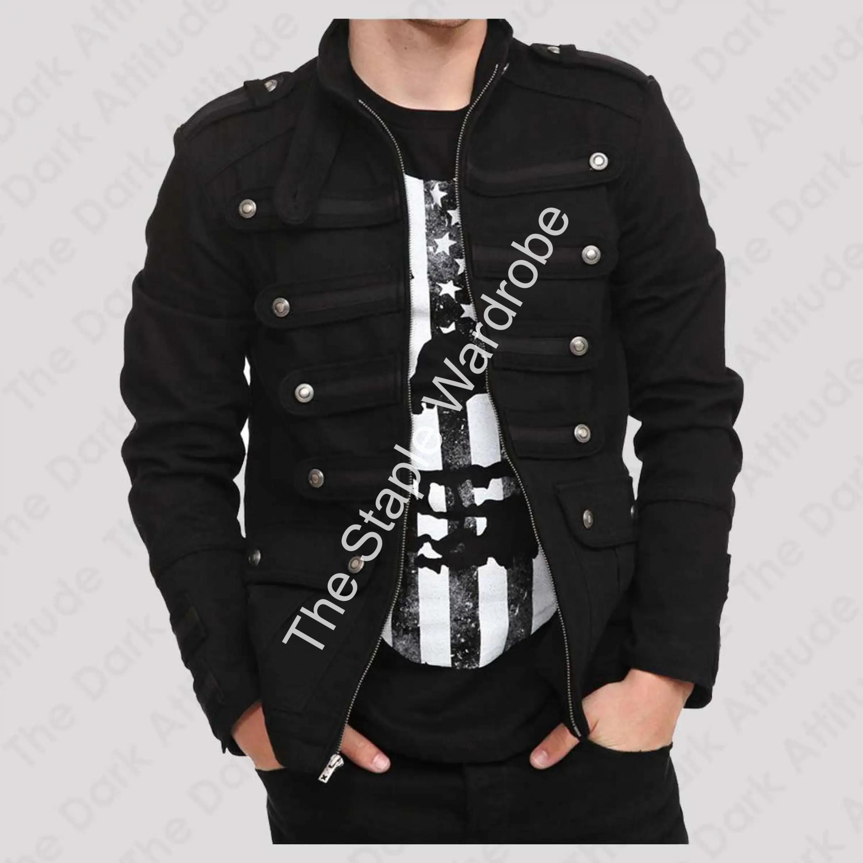 Military Goth Jacket - Etsy Canada