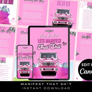 PLR eBook, Planner, Done For You Ebook, PLR , Manifestation Planner, Goal Planner, Vision Board Planner, Editable Template, Digital Planner