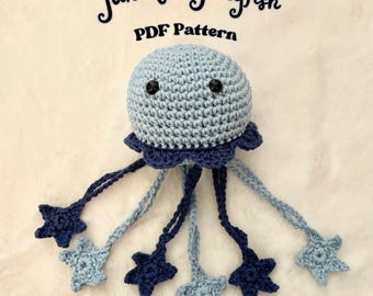 Jellyfish Crochet Pattern, Jellyfish Amigurumi Crochet Pattern, Adorable Jellyfish Crochet Pattern, Low Sew Crochet Pattern, Plushie Pattern