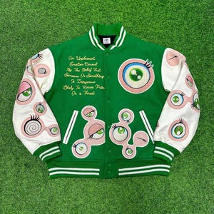 Angepasste Letterman Jacke Benutzerdefinierte Bomber Varsity Jacke High School Team Sportliche Bomberjacke Benutzerdefinierte Stickerei Patches Männer Frauen Jacke