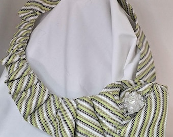 Upcycled Vintage Tie.  Contemporary Statement Necklace.