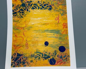 Cold Wax Original Oil Painting