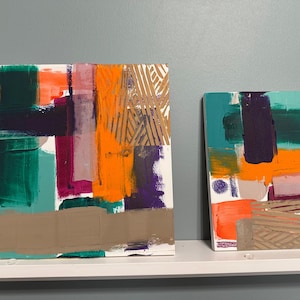 Original Cold Wax Oil Paintings (2)