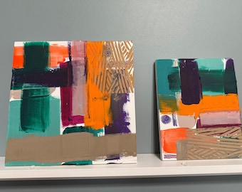 Original Cold Wax Oil Paintings (2)