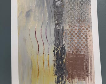 Cold Wax Original Oil Painting