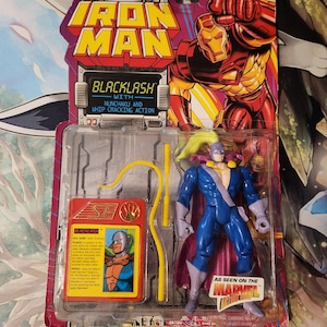 1994 ToyBiz - Iron Man - Blacklash With Nunchuku & Whip Cracking Action!