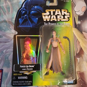 1997 Kenner - Princess Leia As Jabba&#39;s Prisoner - Star Wars - Power Of The Force!!!