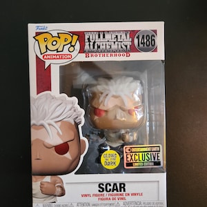 Funko Pop! Animacja 1486 - Full Metal Alchemist Brotherhood - Blizna - Ekskluzywna rozrywka Ziemia i świecenie