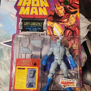 1994 ToyBiz - Iron Man - Grey Gargoyle With Stone Hurling Action!!