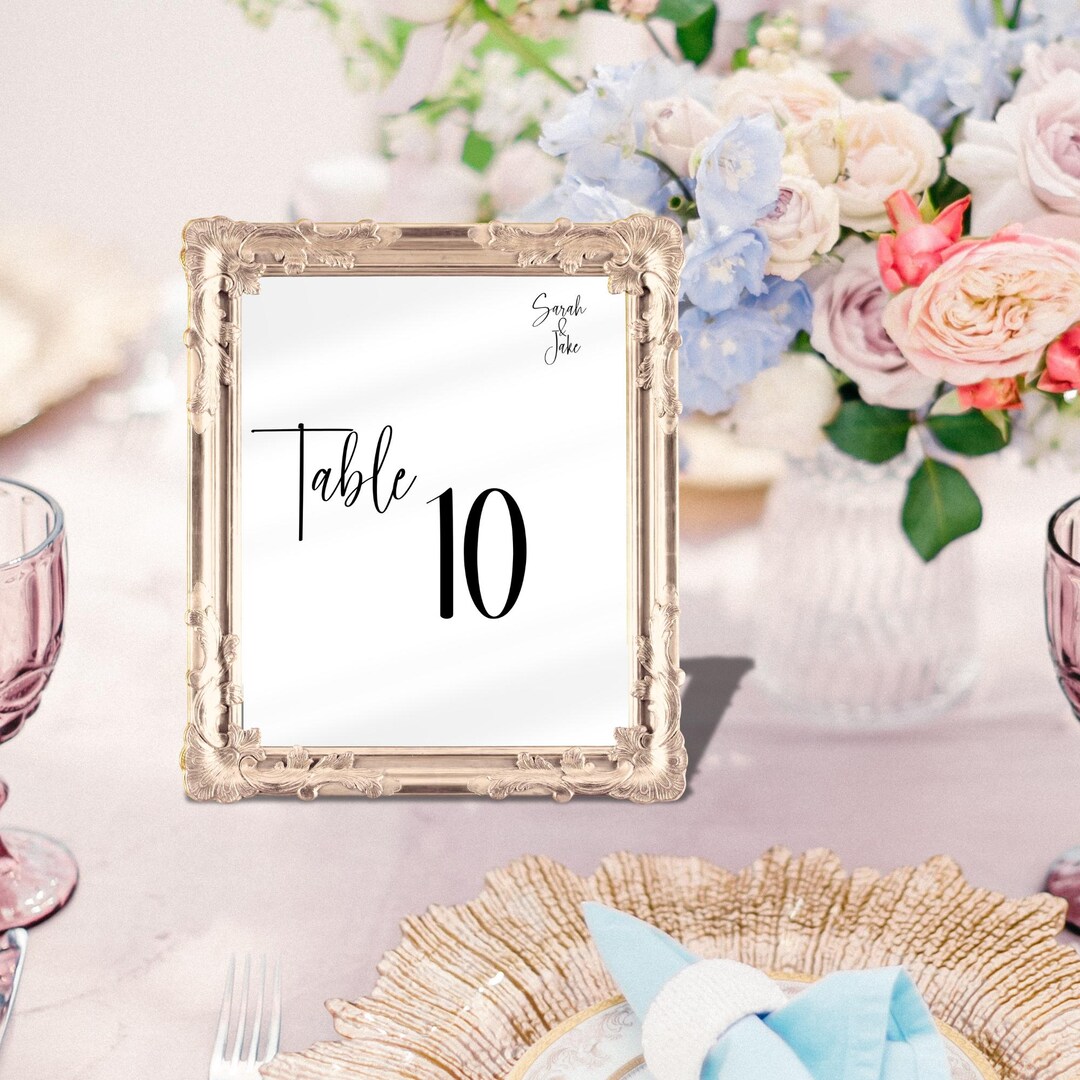 DIY Table Cards for Wedding, Seating Chart Cards, Minimalist, Place ...