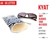 Sewing Pattern PDF Soft Glasses Case in 3 Sizes