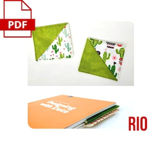 Patrón de costura en PDF: Marcador de esquina de tela imprimible en tamaño A4 y carta de EE. UU.