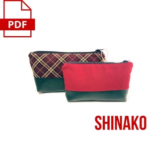 PDF Sewing Pattern: Zipper Pouch in 2 sizes  - Perfect as makeup bag or brush bag or as pencil pouch. Printable in A4 and US Letter