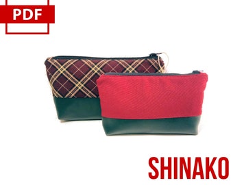 Zipper Pouch Sewing Pattern: Beginner-Friendly, 2 Sizes (PDF Pattern)
