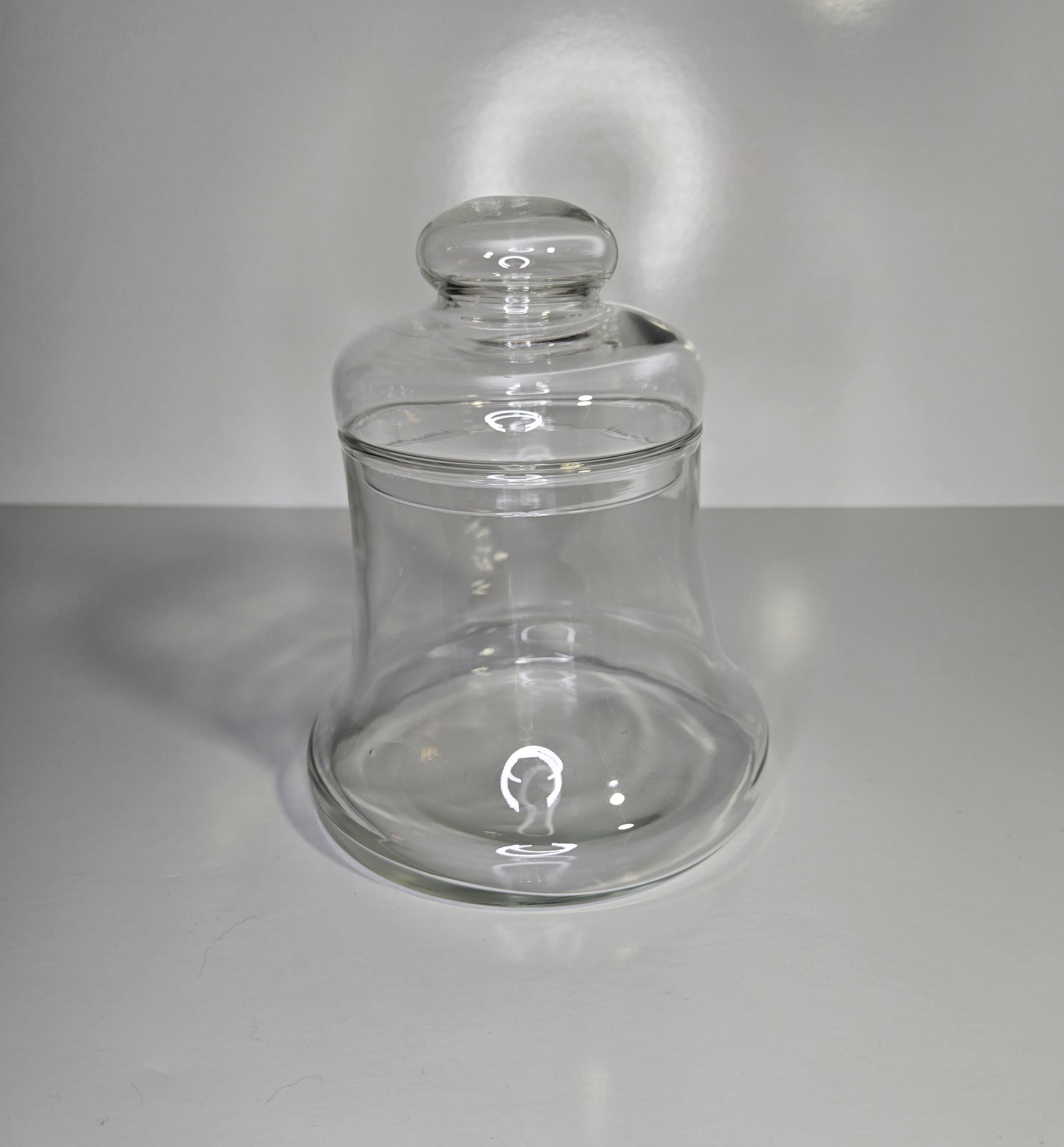 Libbey CRYSTAL MUSHROOMS リビー　ガラスキャニスター Creer（家具、インテリア） 保存容器 シナリー リサイクルガラス