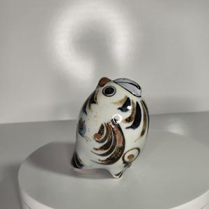 Vintage Tonalá Pottery Parrot | Hand-Painted Mexican Folk Art Bird Figurine | Ceramic from Jalisco