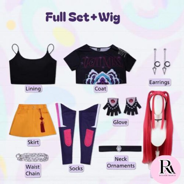 Mira Golden Black White Set Outfits Cosplay Costume
