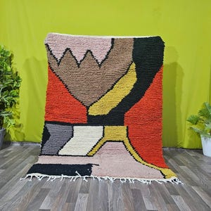 Colorful  Moroccan Rug - Beni ourain Rug - Custom Handmade rug -  Berber Rug - Rugs for Living room - Large Area Rug - Moroccan Rug 10x12