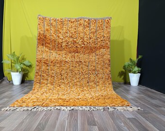 Moroccan Brown Rug - Solid area Rug - Berber Rug - Moroccan Rug -Brown Plain Rug - Custom Rug - Handmade Rug - Beni ourain Rug