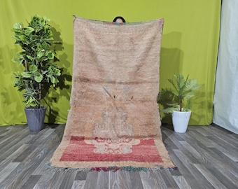 ランナーモロッコラグ 4 x 9.6フィート ヴィンテージベルベルラグ