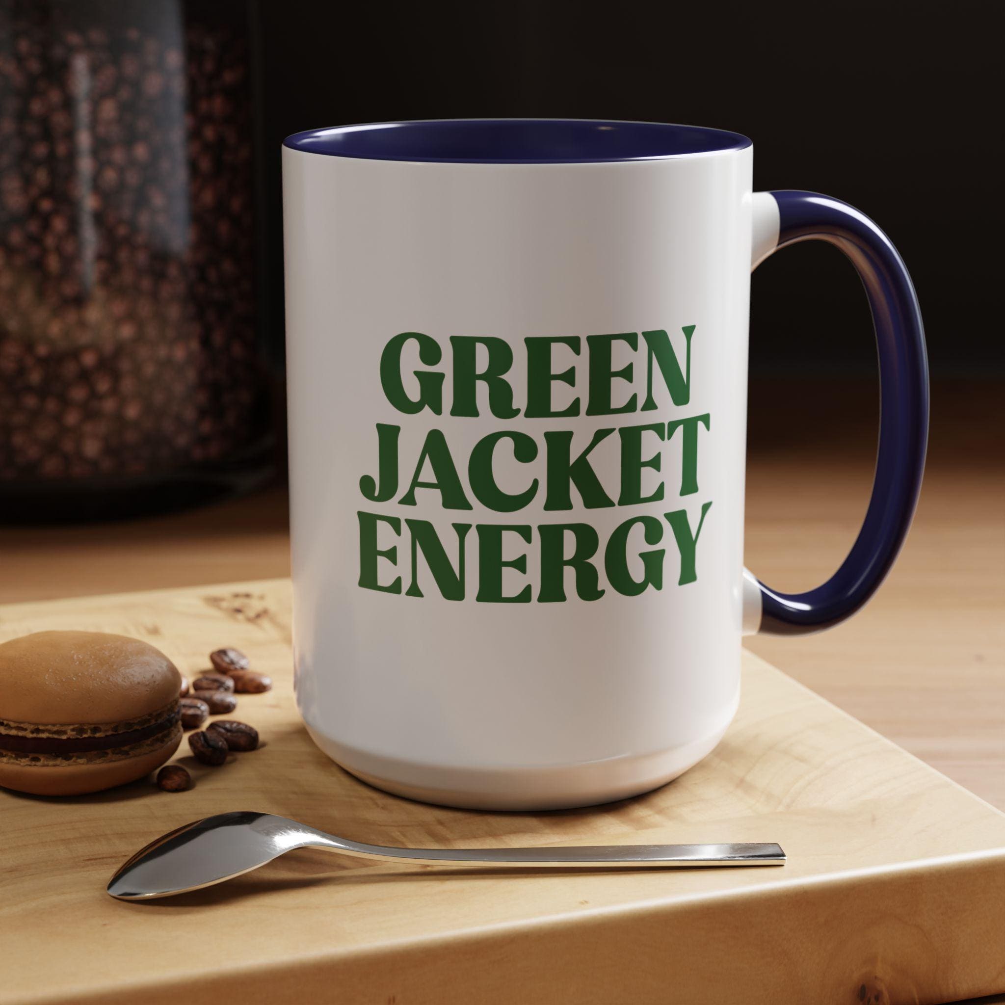 Green Jacket Energy Coffee Mug, August Masters 2025 Tournament Mug