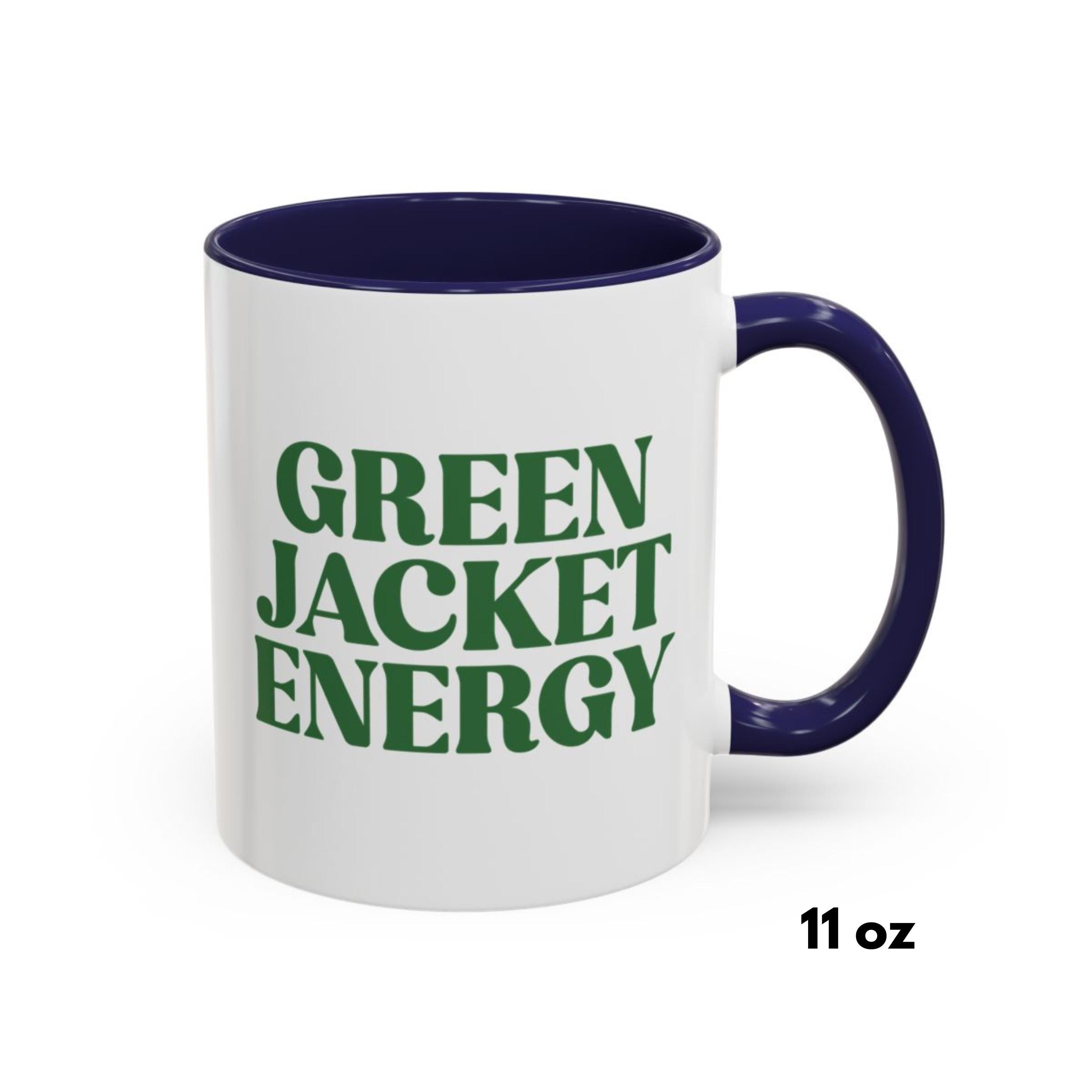 Green Jacket Energy Coffee Mug, August Masters 2025 Tournament Mug