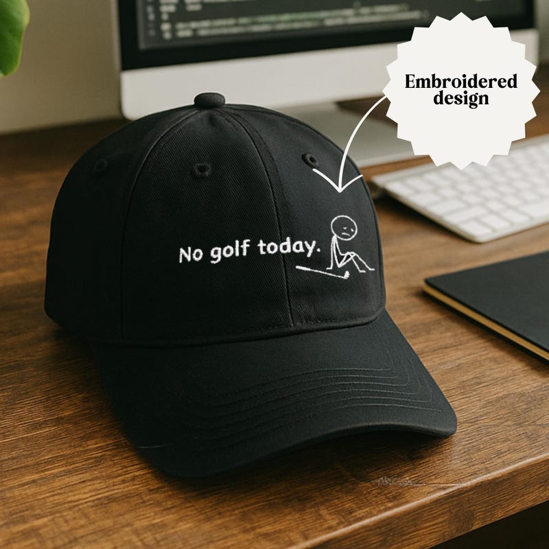 Sad Hat No Golf Today Hat - Etsy