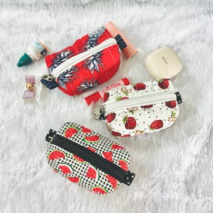 Mini pochette carrée avec porte-clés, porte-monnaie, porte-clés, mini trousse à maquillage, bijou de sac