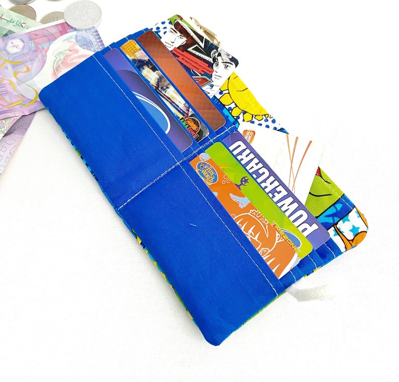 Dinosaurussen portemonnee, kleine tweevoudige portemonnee voor jongens, gamekaarthouder portemonnee, portemonnee voor kinderen, cadeau voor jongens, handgemaakte portemonnee afbeelding 6
