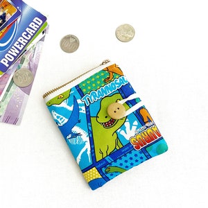 Portefeuille dinosaures, petit portefeuille à deux volets pour garçons, portefeuille avec porte-cartes de jeu, portefeuille pour enfants, cadeau pour garçons, portefeuille fait main