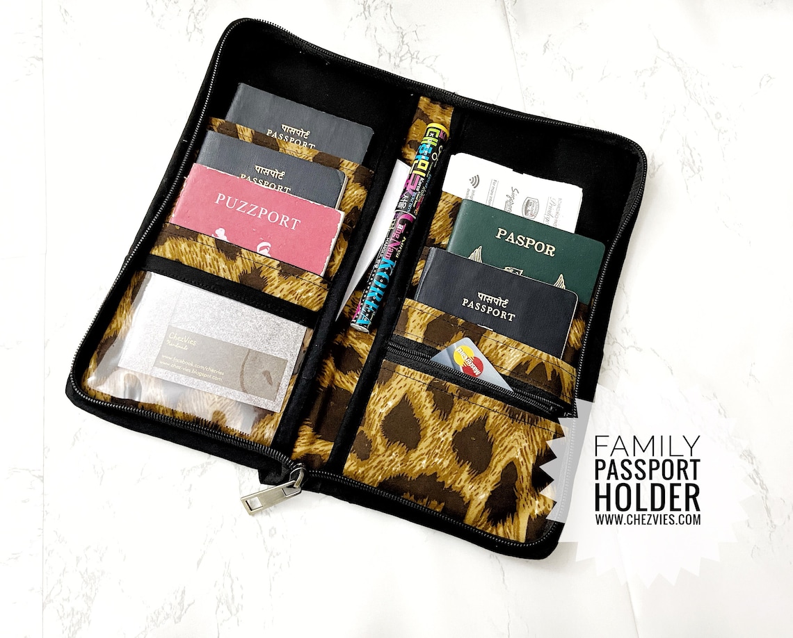 Passport Holder for 6 Family Passport Case Multiple Passport Etsy