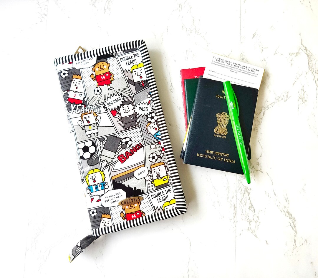 Zip Around Family Passport Holder for 6 Family Travel Wallet Etsy