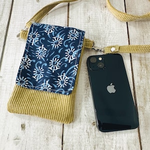 Sac pour téléphone en velours côtelé, Sac bandoulière en tissu, Mini sac bandoulière, Petits sacs à main, Sac bandoulière pour téléphone portable, Ensemble imprimé bloc