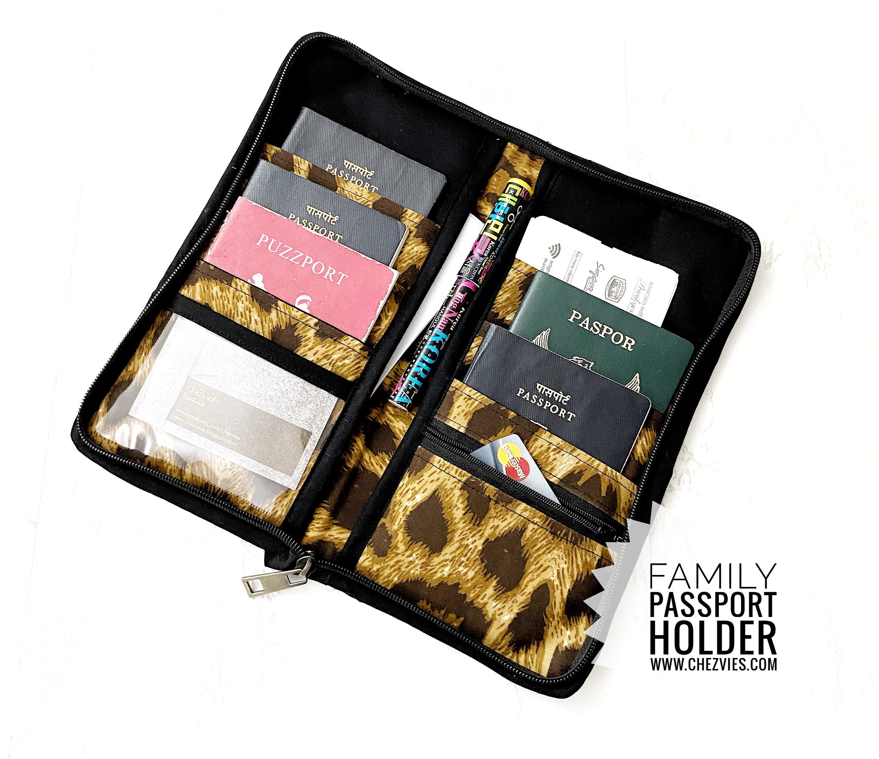 Passport Holder for 6 Family Passport Case Multiple Passport Etsy